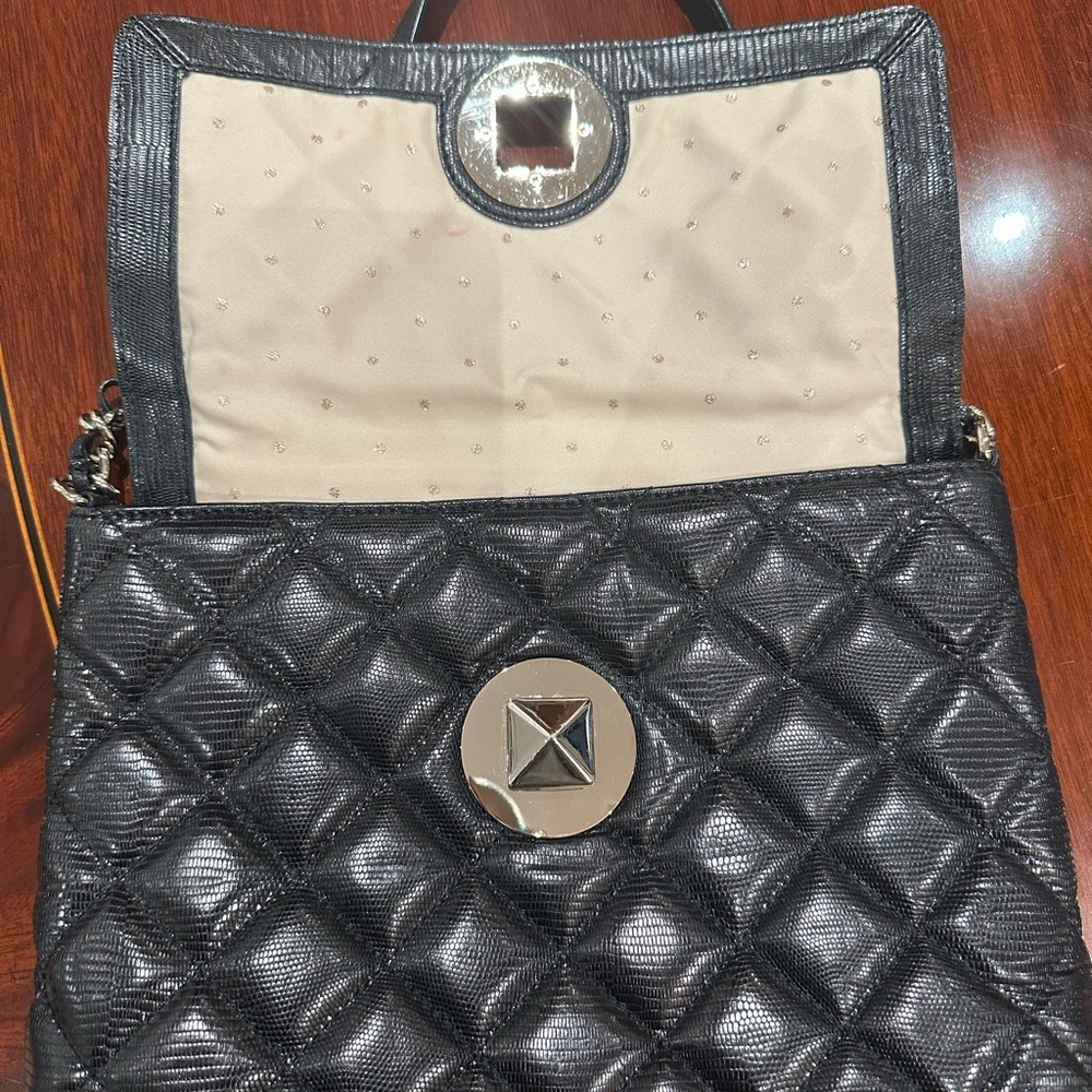 Rare lizard embossed EUC Kate Spade quilted crossbody bag - Picture 7 of 8